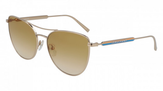Longchamp LO134S Sunglasses, (728) GOLD/SUN