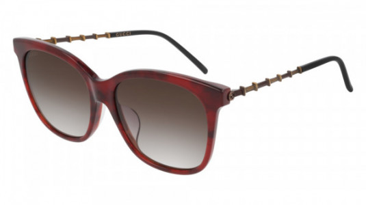 Gucci GG0655SA Sunglasses, 002 - HAVANA with GOLD temples and BROWN lenses