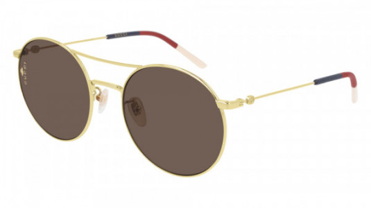 Gucci GG0680S Sunglasses, 003 - GOLD with BROWN lenses