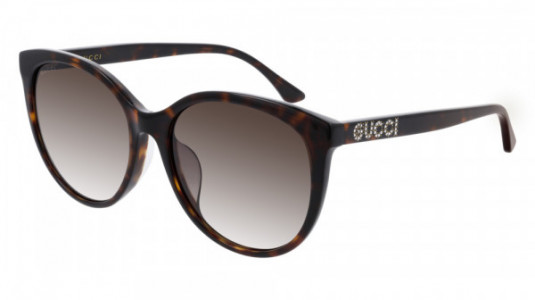 Gucci GG0729SA Sunglasses, 002 - HAVANA with BROWN lenses