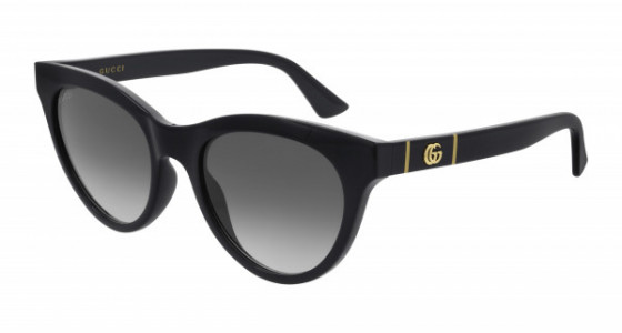 Gucci GG0763S Sunglasses, 001 - BLACK with GREY lenses