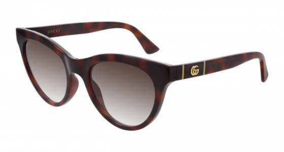 Gucci GG0763S Sunglasses, 002 - HAVANA with BROWN lenses