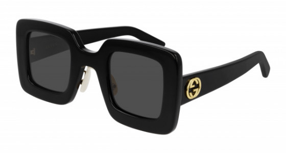 Gucci GG0780S Sunglasses, 005 - BLACK with GREY lenses
