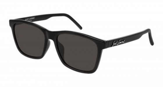 Saint Laurent SL 318/F Sunglasses, 001 - BLACK with BLACK lenses