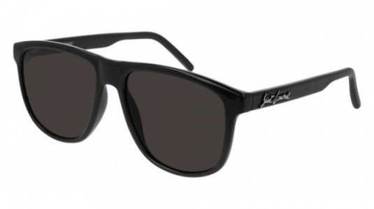 Saint Laurent SL 334 Sunglasses, 001 - BLACK with BLACK lenses