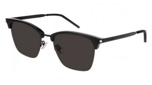 Saint Laurent SL 340 Sunglasses, 001 - BLACK with BLACK lenses
