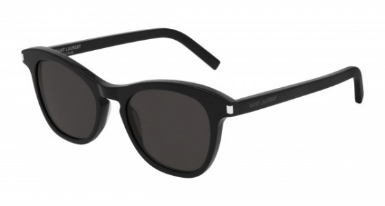 Saint Laurent SL 356 Sunglasses, 001 - BLACK with BLACK lenses