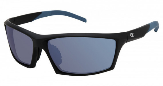 Champion CU5142 Sunglasses, C01 BLACK/BLUE (BLUE MIRROR)
