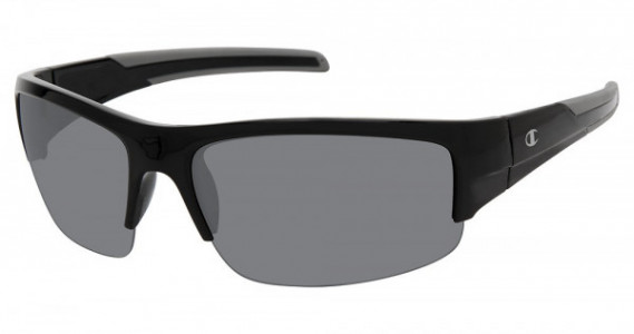 Champion CU5144 Sunglasses, C01 BLACK/DK GREY (DARK GREY)