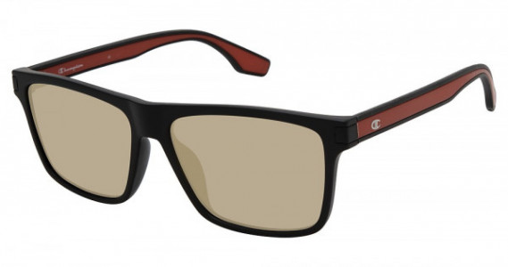 Champion CU5154 Sunglasses, C01 MATTE BLACK/RED (RED FLASH)