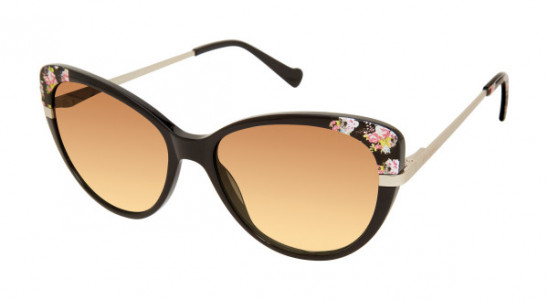 Betsey Johnson FLEURALLURE Sunglasses, BLACK