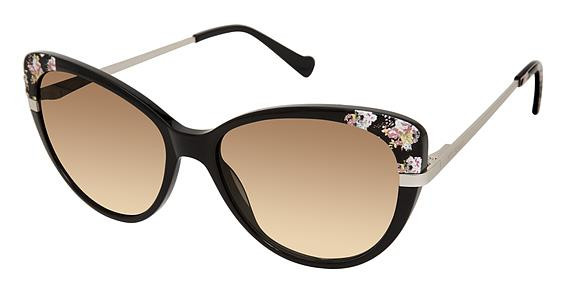 Betsey Johnson FLEURALLURE Sunglasses, BLACK