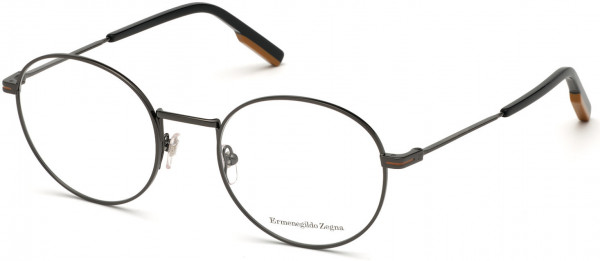Ermenegildo Zegna EZ5167 Eyeglasses, 008 - Shiny Gunmetal, Shiny Black, Vicuna