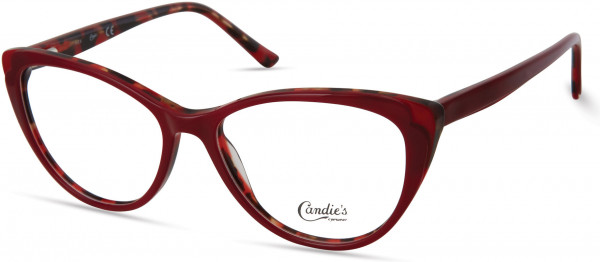 Candie's Eyes CA0189 Eyeglasses, 066 - Shiny Red