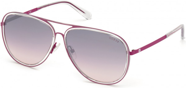 Guess GU6982 Sunglasses, 72Z - Shiny Pink / Gradient Or Mirror Violet