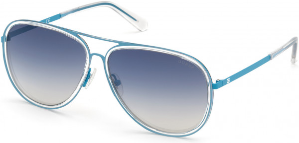 Guess GU6982 Sunglasses, 90W - Shiny Blue / Gradient Blue