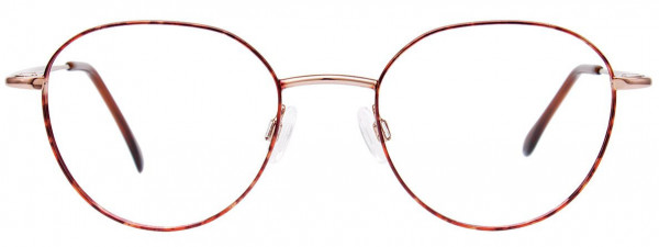 CoolClip CC844 Eyeglasses, 015 - Shiny Demi Amber & Shiny Steel