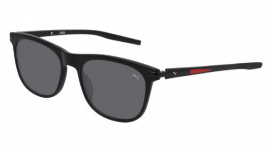 Puma PU0264S Sunglasses, 001 - BLACK with GREY polarized lenses