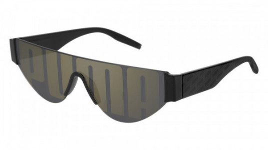 Puma PU0288S Sunglasses, 001 - BLACK with GOLD lenses