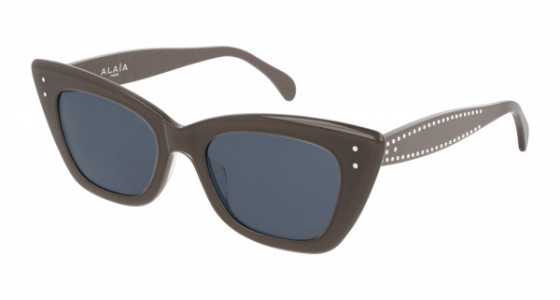 Azzedine Alaïa AA0035S Sunglasses, 002 - BROWN with BLUE lenses
