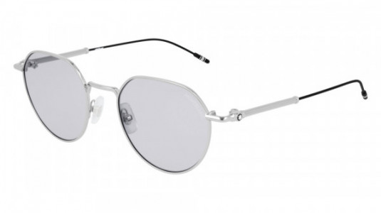 Montblanc MB0060S Sunglasses, 001 - SILVER with GREY lenses