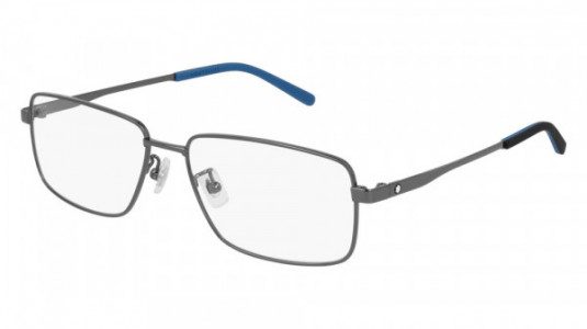 Montblanc MB0108O Eyeglasses, 002 - RUTHENIUM