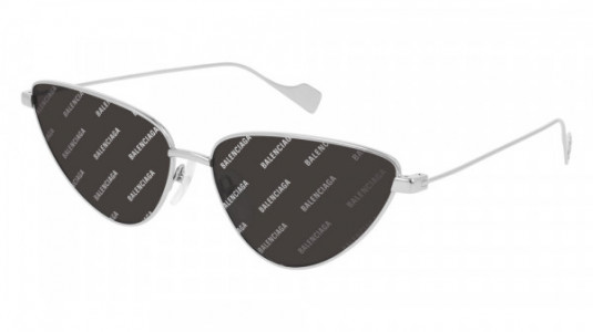 Balenciaga BB0086S Sunglasses, 005 - SILVER with GREY lenses