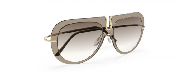 Silhouette TMA Futura 4077 Sunglasses, 8530 Brass-Mint Mirror Gradient