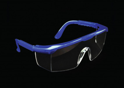 Match Eyewear PG-001 Safety Eyewear, Blue with Clear