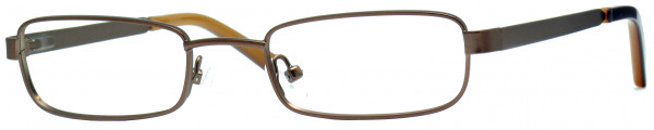 Value Collection 129 Structure K Eyeglasses, Brown