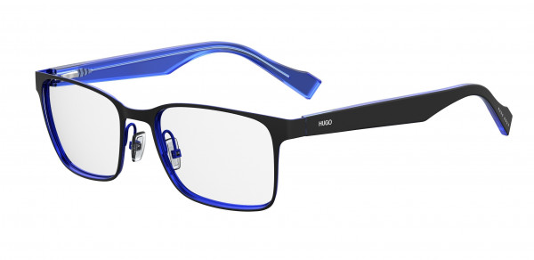 HUGO Hugo 0183 Eyeglasses, 00VK Matte Black Blue