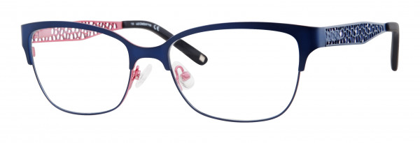 Liz Claiborne Liz Claiborne 643 Eyeglasses, 0BR0 Blue Pink