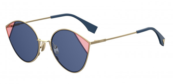 Fendi Fendi 0341/S Sunglasses, 0LKS Gold Blue
