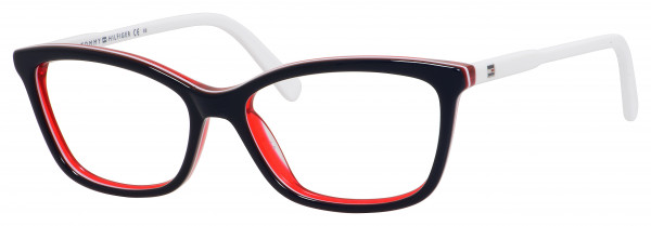 Tommy Hilfiger T. Hilfiger 1318 Eyeglasses, 0VN5 Blue Red White