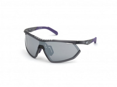 adidas SP0002 Sunglasses, 20C - Frosted Grey/ Smoke Mirror Lens + 2Nd Lens Orange
