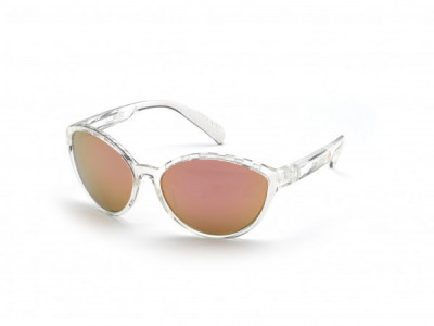 adidas SP0012 Sunglasses, 26G - Rose Crystal / Brown Mirror Lenses