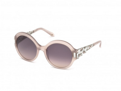 Atelier Swarovski SK0162-P Sunglasses, 57F - Blush Pink, Multi-Color Crystals Decor/ Gradient Grey To Sand