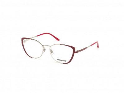 Longines LG5011-H Eyeglasses, 069 - Shiny Palladium & Shiny Burgundy