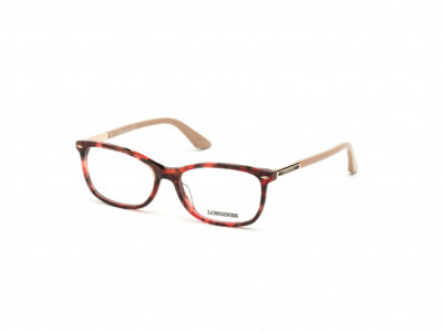 Longines LG5012-H Eyeglasses, 054 - Shiny Soft Pink Havana, Shiny Rose Gold & Black