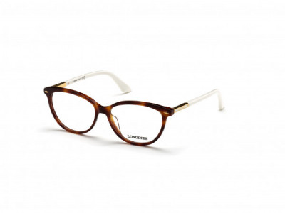 Longines LG5013-H Eyeglasses, 052 - Shiny Classic Havana, Shiny Endura Gold & Shiny White