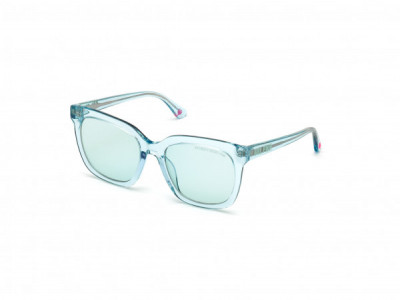 Pink PK0018 Sunglasses, 89N - Crystal Light Blue Acetate