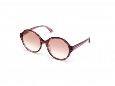 Pink PK0019 Sunglasses, 72Z - Crystal Red Horn, Pink Gradient Lens