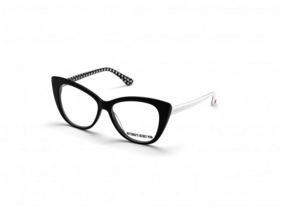 Pink PK5005 Eyeglasses, 001 - Black W/ Heart Temple In White W/ Pattern Inside