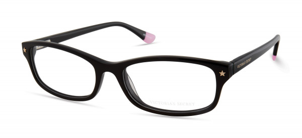 Victoria's Secret VS5011 Eyeglasses, 001 - Black W/ Gold Star On End Pieces