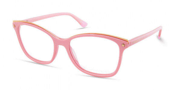 Victoria's Secret VS5012 Eyeglasses, 072 - Pale Pink W/metal Top Bar, Gold Star On End Pieces, Pale Pink Temple
