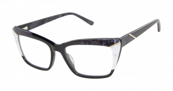 L.A.M.B. LA076 Eyeglasses, Black Marble (BLK)