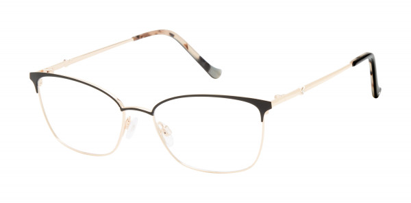 Tura R137 Eyeglasses, Black/Rose Gold (BLK)