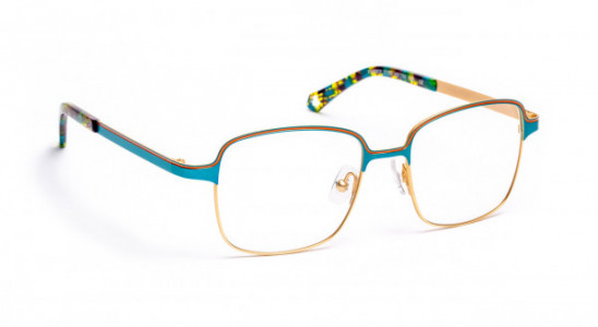 J.F. Rey FUNKY Eyeglasses, TURQUOISE/GOLD/ORANGE 8/12 GIRL (2550)