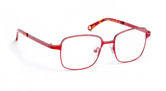J.F. Rey FUNKY Eyeglasses, RED/SILVER GLITTER 8/12 GIRL (3010)