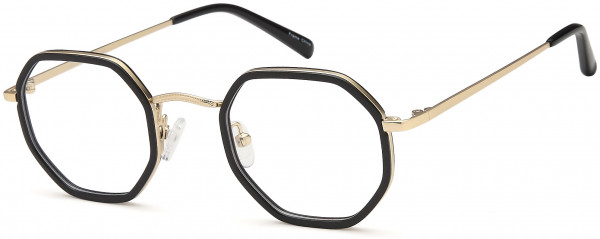 Di Caprio DC339 Eyeglasses, Black Gold